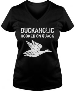 Duckaholic Hooked On Quack Vneck