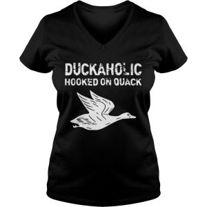 Duckaholic Hooked On Quack Vneck