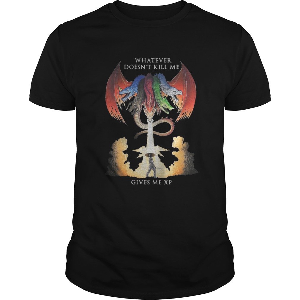 Dungeons and Dragons Tiamat whatever doesn’t kill me gives me xp shirt