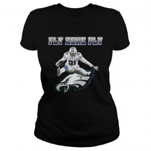Ezekiel Elliott Fly Zeke Fly Philadelphia Eagles Ladies Tee