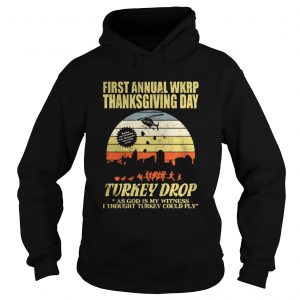 First Anuual WKRP Turkey Drop With Les Nessman Hoodie