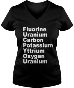 Fluorine Uranium Carbon Potassium Yttrium Oxygen Uranium Vneck