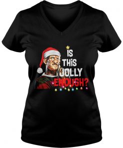 Freddy Krueger is this Jolly enough Christmas Vneck