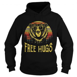 Free Hugs Bear sunset Hoodie