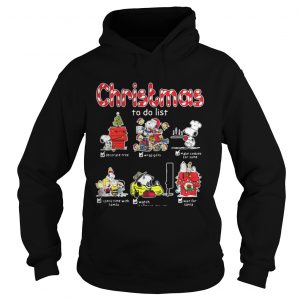 Funny Snoopy Christmas to Do List Hoodie
