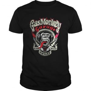 Gas Monkey Garage Spark Plugs Blood Sweat Beers Licensed Black Mens Guys