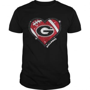 Georgia Bulldogs football diamond heart Guys