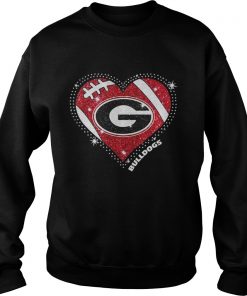Georgia Bulldogs football diamond heart Sweatshirt