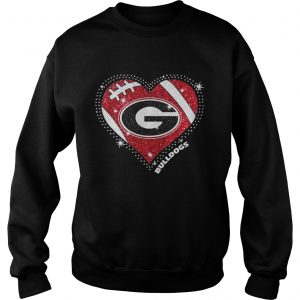 Georgia Bulldogs football diamond heart Sweatshirt