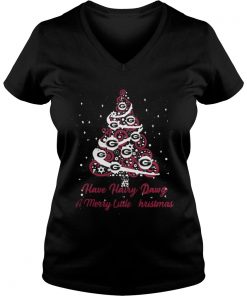 Georgia Bulldogs have Hairy Dawg a merry little Christmas Tree Vneck