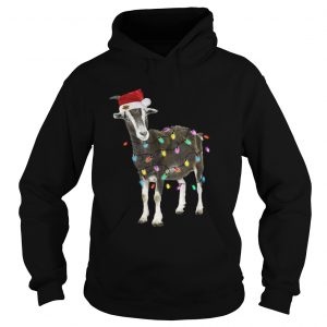 Goat Christmas Light Xmas Hoodie