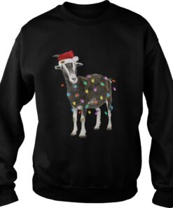 Goat Christmas Light Xmas Sweatshirt