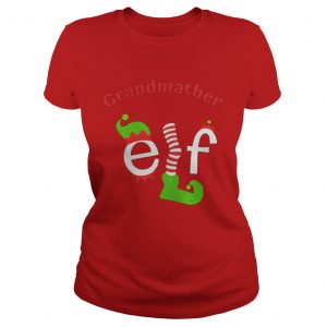 Grandmather Elf Christmas ugly Ladies Tee
