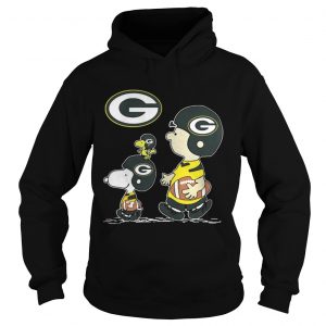 Green Bay Packers Charlie Brown Snoopy and Woodstock Hoodie