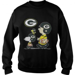 Green Bay Packers Charlie Brown Snoopy and Woodstock Sweatshirt