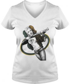 Green Bay Packers Harley Quinn Vneck