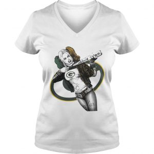 Green Bay Packers Harley Quinn Vneck