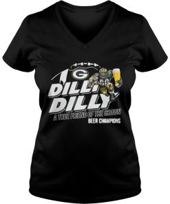 Green Bay Packers dilly dilly a true friend of the crown beer champions Vneck