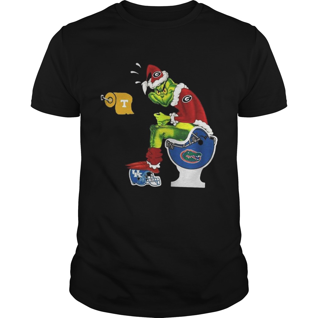 Grinch Georgia Bulldogs sit on Florida Gators shirt