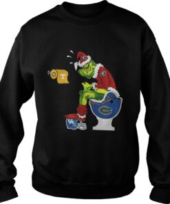 Grinch Georgia Bulldogs sit on Florida Gators Sweatshirt