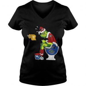 Grinch Georgia Bulldogs sit on Florida Gators Vneck