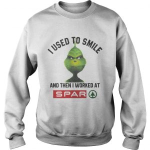 Grinch I used to smile and then I worked at Spar Sweatshirt