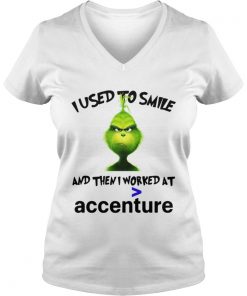 Grinch I used to smile and then I worked at accenture Vneck