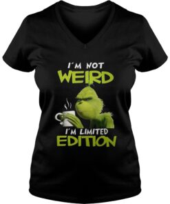  Grinch I’m not weird I’m limited edition Christmas Vneck