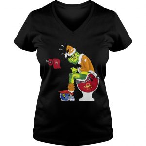Grinch Santa Oklahoma State Cowboys toilet Vneck