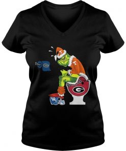 Grinch Santa Tennessee Volunteers toilet Vneck