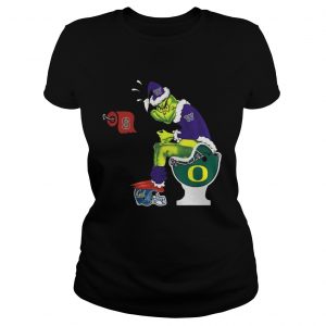 Grinch Santa Washington Huskies toilet Ladies Tee