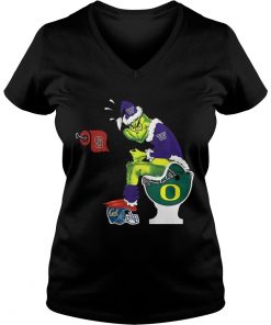 Grinch Santa Washington Huskies toilet Vneck