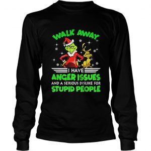 Grinch and Max walk away I have anger issues Longsleeve Tee