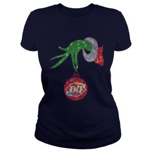 Grinch hand Dairy QueenChristmas Ladies Tee