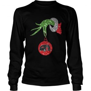  Grinch hand holds Hippie car ornament Longsleeve Tee