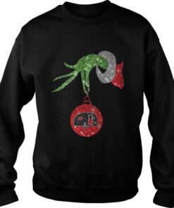  Grinch hand holds Hippie car ornament Sweatshirt