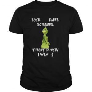 Grinch rock paper scissors throat punch I win Christmas Guys