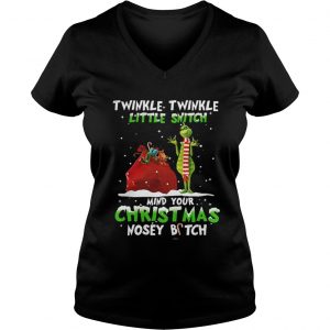 Grinch twinkle twinkle little Snitch my your Christmas Vneck