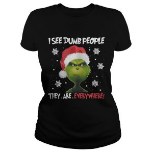 Grinch – I See Dumb People They Are Everywhere Ladies Tee
