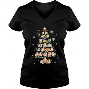 Guinea Pig Christmas Tree VNeck