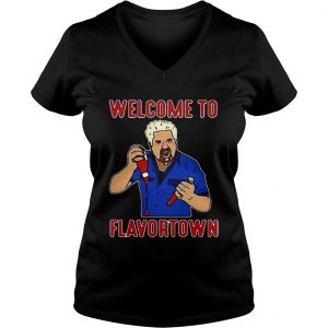 Guy Fieri welcome to flavortown Vneck