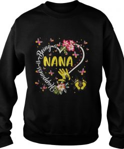 Happiness Is Being A Nana Black Sweatshirt