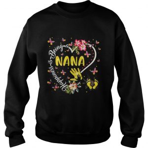 Happiness Is Being A Nana Black Sweatshirt