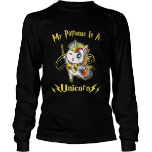 Harry Potter My patronus is a Unicorn Longgsleeve Tee