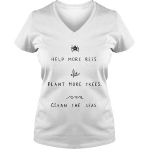 Help more bees plant more trees Vneck