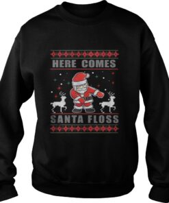 Here Comes Santa Floss Christmas Sweatshirt