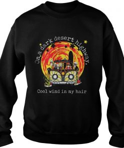 Hippie car moonlight on a dark desert highway cool wind in my hair Sweatshirt