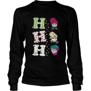 Ho Ho Ho Cat Christmas Hat Longsleeve Tee