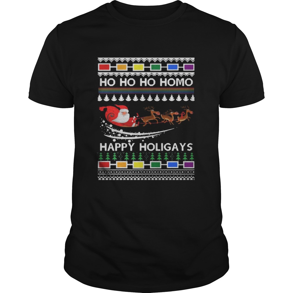 Ho Ho Ho Homo Happy Holigays Sweatshirt