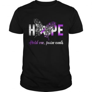 Hope hold on pain ends Breast Cancer Awarenes Guys